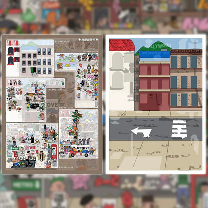 DIY mininature Scene Sticker StickyJoy Vol. 1 If the World Were a Little Crooked Artist Collaboration Series 2