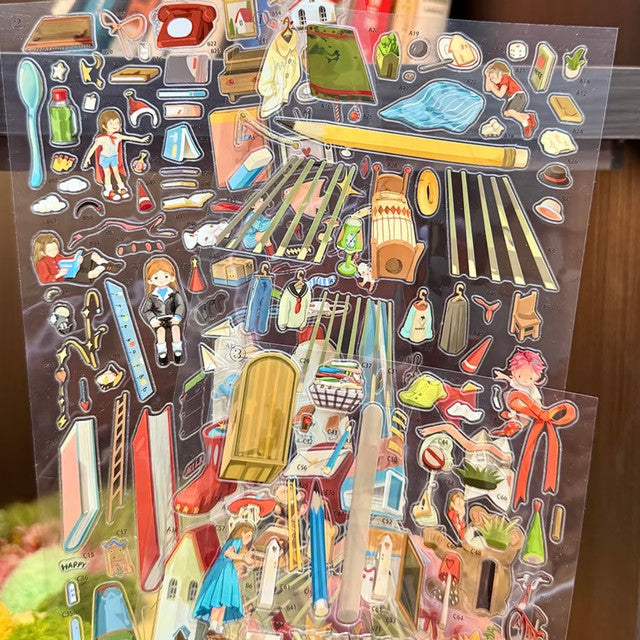 DIY mininature Scene Sticker StickyJoy Vol. 1 If the World Were a Little Crooked Artist Collaboration Series 8
