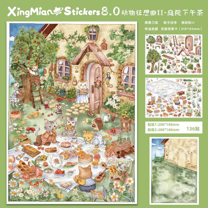 DIY miniature Scene Sticker Xing Mian Vol.8 Animal Rhapsody II Starry Farmers Market - L 5