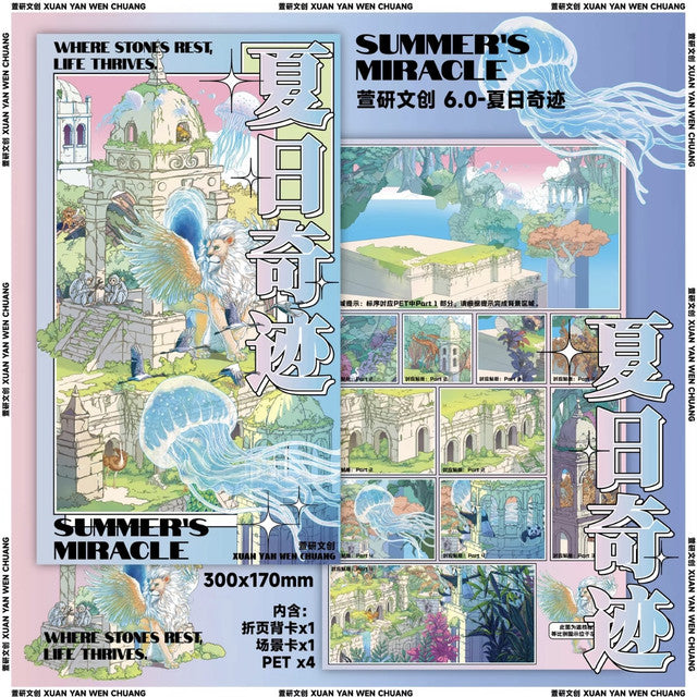 DIY mininature Scene Sticker XUAN YAN Vol. 6 Forest Fantasy Summer Miracle City of Everything Rainforest Restaurant - XL 3