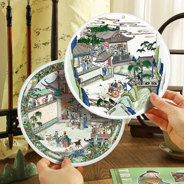 DIY mininature Scene Sticker XinYuYan Antique Appraisal Series Vol. 37 Multicolor Magu Offering Longevity Painting Multicolor Throwing Fruit Filling Car Painting (I) Multicolor Throwing Fruit Filling Car Painting (II) - M 2