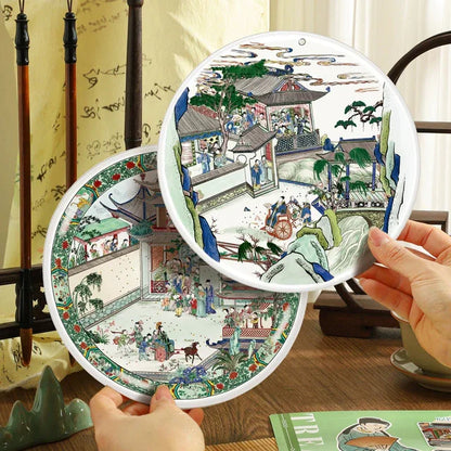 DIY mininature Scene Sticker XinYuYan Antique Appraisal Series Vol. 37 Multicolor Magu Offering Longevity Painting Multicolor Throwing Fruit Filling Car Painting (I) Multicolor Throwing Fruit Filling Car Painting (II) - M 2