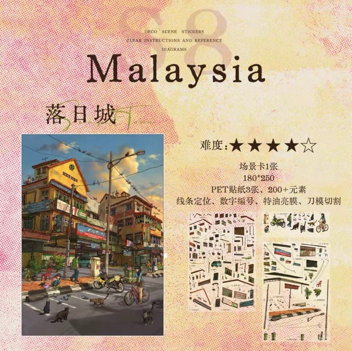 XIZAI S8 Malaysia Cloud Rain City Sunset City - L