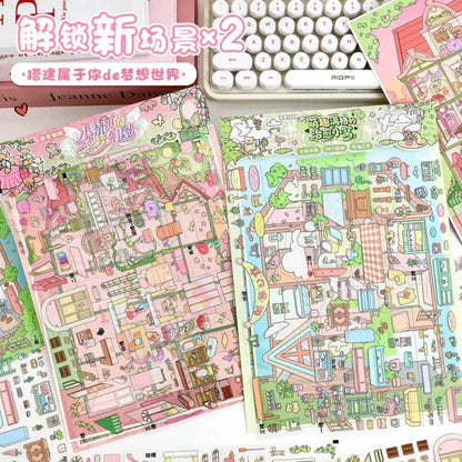 DIY mininature Scene Sticker YiLan Vol. 107 Cubicle Series Fairy Dream House Cozy Healing Nest - L 2