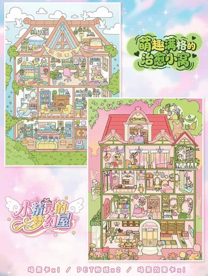DIY mininature Scene Sticker YiLan Vol. 107 Cubicle Series Fairy Dream House Cozy Healing Nest - L 3