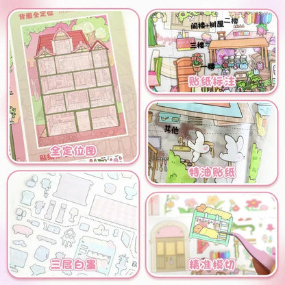 DIY mininature Scene Sticker YiLan Vol. 107 Cubicle Series Fairy Dream House Cozy Healing Nest - L 4