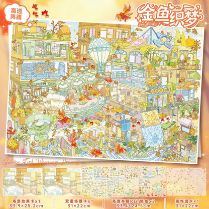 Vol. 160 Goldfish Dreamweaving Whale and Floral Tidings - L
