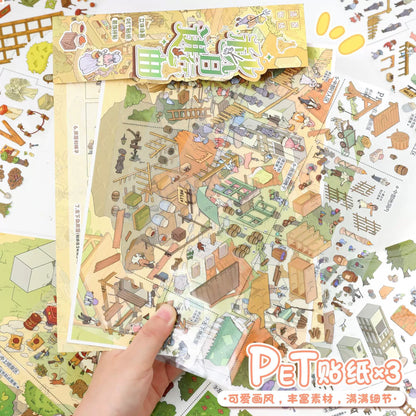 DIY miniature Scene Sticker YiLan Vol. 173 European Manor Autumn Concerto - L 4