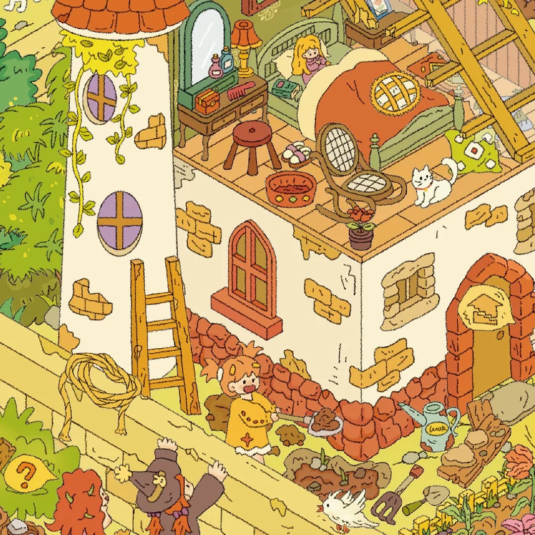 DIY miniature Scene Sticker YiLan Vol. 173 European Manor Autumn Concerto - L 7