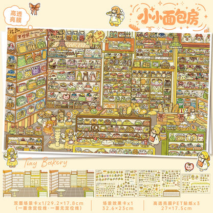 DIY miniature Scene Sticker YiLan Vol. 174 Little Bakery Time Beyond the Witch's Words - XL 2