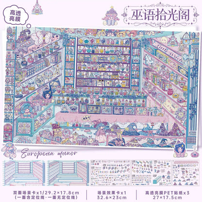 DIY miniature Scene Sticker YiLan Vol. 174 Little Bakery Time Beyond the Witch's Words - XL 3