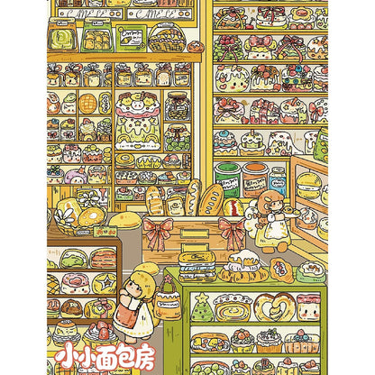 DIY miniature Scene Sticker YiLan Vol. 174 Little Bakery Time Beyond the Witch's Words - XL 5