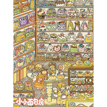 DIY miniature Scene Sticker YiLan Vol. 174 Little Bakery Time Beyond the Witch's Words - XL 6