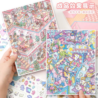 DIY miniature Scene Sticker YiLan YiLan Vol. 190 Dream Space Light Oxygen SPA - L 4