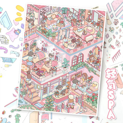 DIY miniature Scene Sticker YiLan YiLan Vol. 190 Dream Space Light Oxygen SPA - L 5