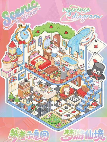 DIY miniature Scene Sticker YiLan Dream Mirror Series Collection Book Dream Mirror Series Collection Book - M 3