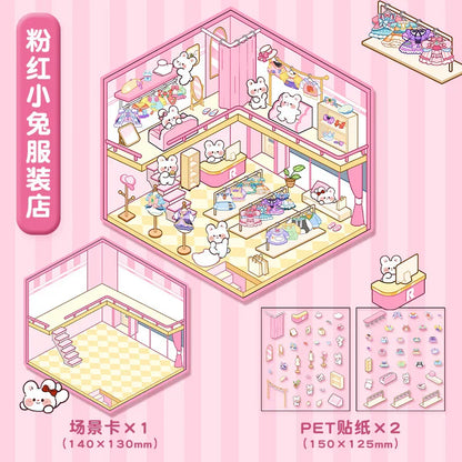 Cute Shops Bakery Clothing Store Fast Food Shop Convenience Store Amusement Park Hot Spring Bathhouse Teahouse Magic House - M