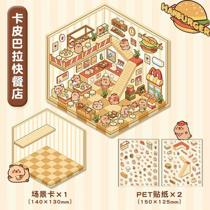Cute Shops Bakery Clothing Store Fast Food Shop Convenience Store Amusement Park Hot Spring Bathhouse Teahouse Magic House - M