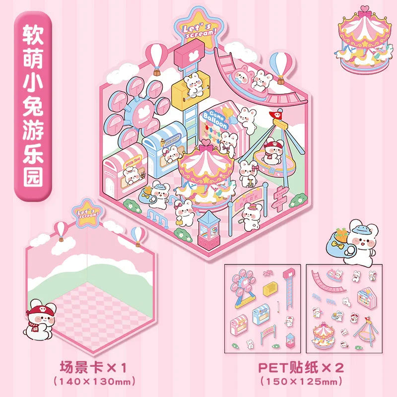 Cute Shops Bakery Clothing Store Fast Food Shop Convenience Store Amusement Park Hot Spring Bathhouse Teahouse Magic House - M