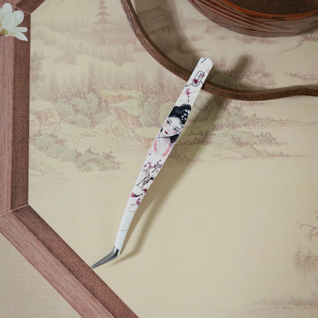 DIY mininature Scene Sticker Tweezers Yomu Creative Twelve Flower Gods Dolphin Tweezers  2