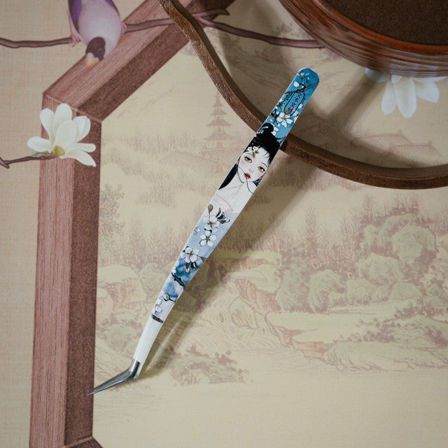 DIY mininature Scene Sticker Tweezers Yomu Creative Twelve Flower Gods Dolphin Tweezers  3