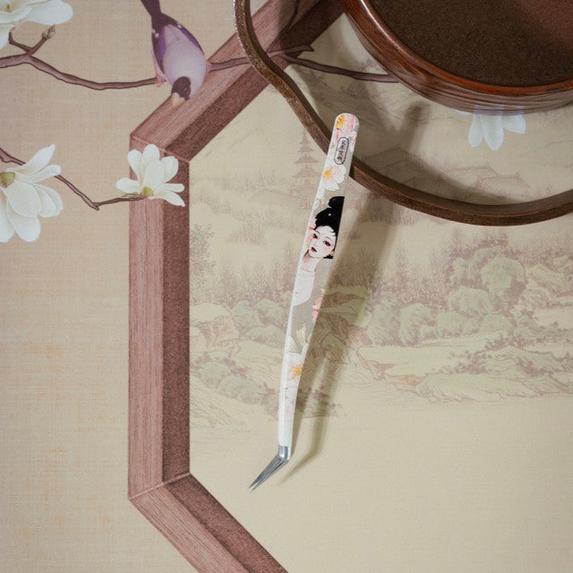 DIY mininature Scene Sticker Tweezers Yomu Creative Twelve Flower Gods Dolphin Tweezers  5