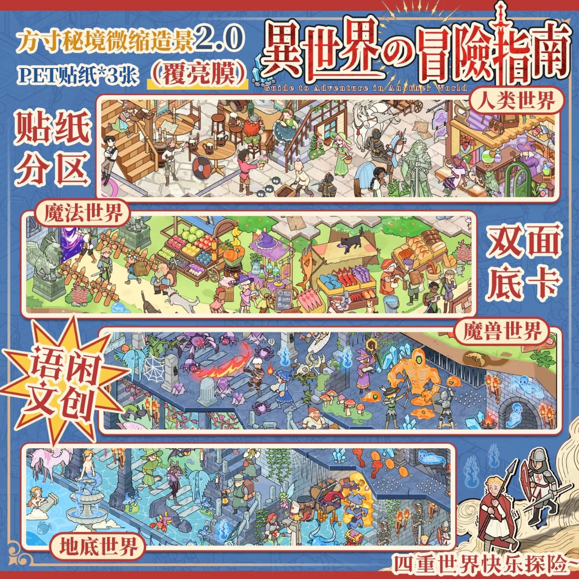 DIY miniature Scene Sticker YUXIAN Miniature Secret Realm Vol. 2 Guide to Another World Adventure - L 2