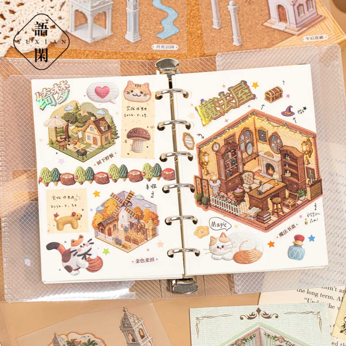 DIY miniature Scene Sticker YUXIAN YUXIAN Fantasy Dream Collection Book Magic House Fantasy French Manor - S 5