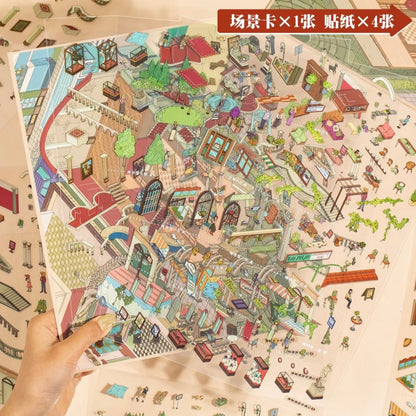 DIY miniature Scene Sticker YUXIAN Miniature Secret Realm Vol. 3 Museum Adventure Chronicle - L 3