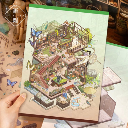 DIY miniature Scene Sticker YUXIAN YUXIAN Vol. 11 Specimen Exploration Lab - L 5