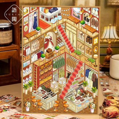 DIY miniature Scene Sticker YUXIAN YUXIAN Vol. 5 Fashion Building - L 2