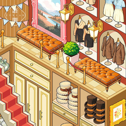 DIY miniature Scene Sticker YUXIAN YUXIAN Vol. 5 Fashion Building - L 6
