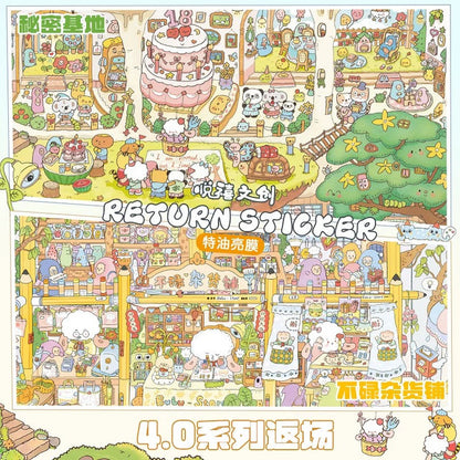 DIY mininature Scene Sticker YUEXI Vol. 4 Busy Nook General Store Secret Base - XL 1