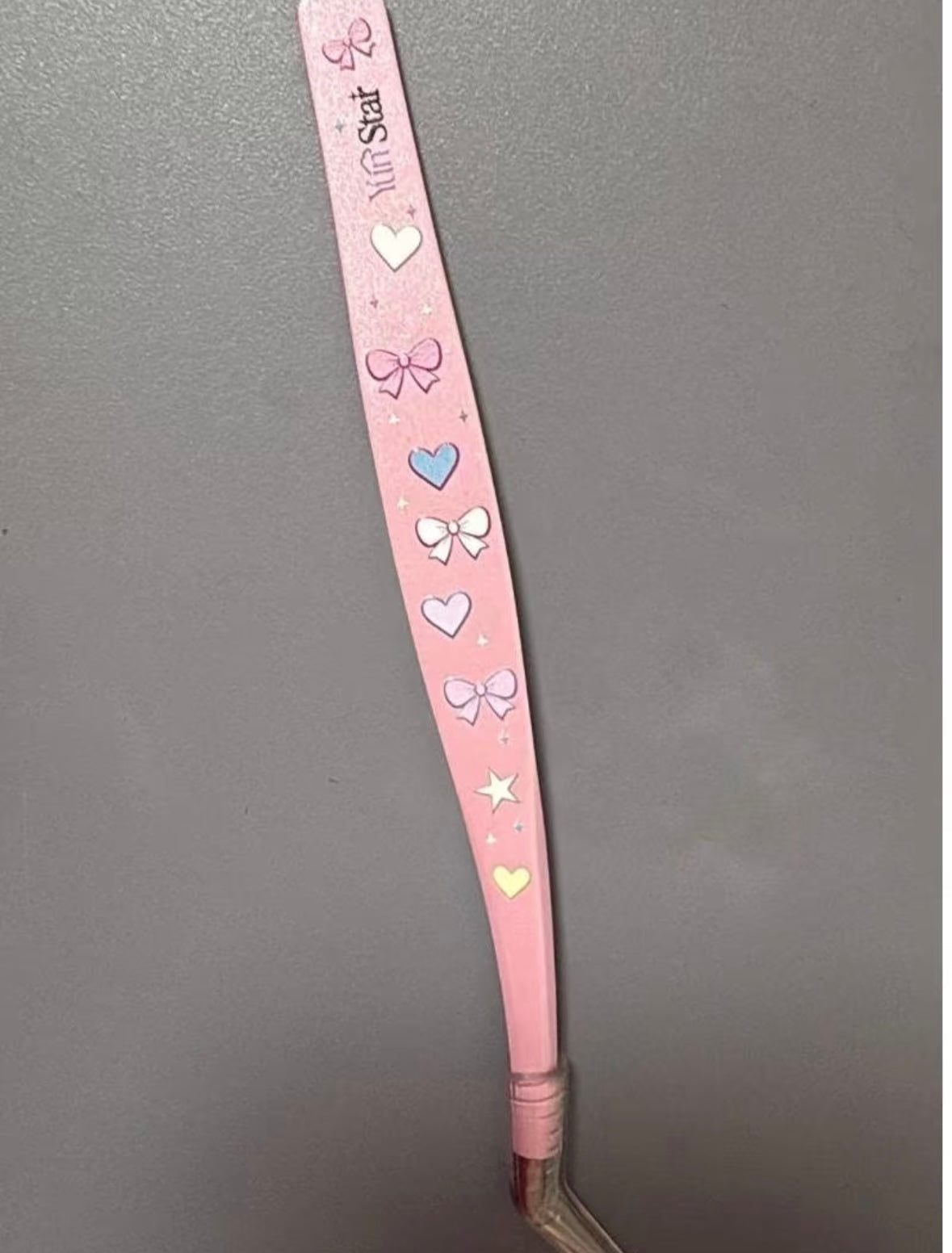 YUBXING Embossed Sweetheart Tweezers Angled Tip Tweezers Curved Tip Tweezers Straight Tweezers - S