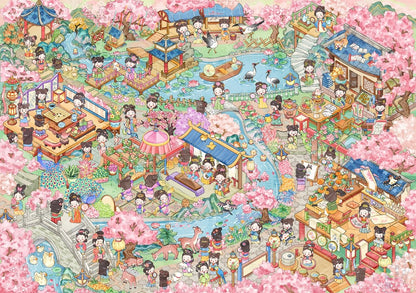 Vol. 23 Dopamine Restaurant Apocalypse Town Water Splash Festival Whimsical Fantasy Town Paintings, Music, Chess & Calligraphy Summer Beach Swimming Pool The Incognito Visit Tang Dynasty Night Banquet Hall of Mental Cultivation - L