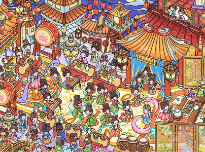 Vol. 23 Dopamine Restaurant Apocalypse Town Water Splash Festival Whimsical Fantasy Town Paintings, Music, Chess & Calligraphy Summer Beach Swimming Pool The Incognito Visit Tang Dynasty Night Banquet Hall of Mental Cultivation - L