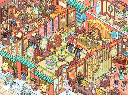 Vol. 23 Dopamine Restaurant Apocalypse Town Water Splash Festival Whimsical Fantasy Town Paintings, Music, Chess & Calligraphy Summer Beach Swimming Pool The Incognito Visit Tang Dynasty Night Banquet Hall of Mental Cultivation - L