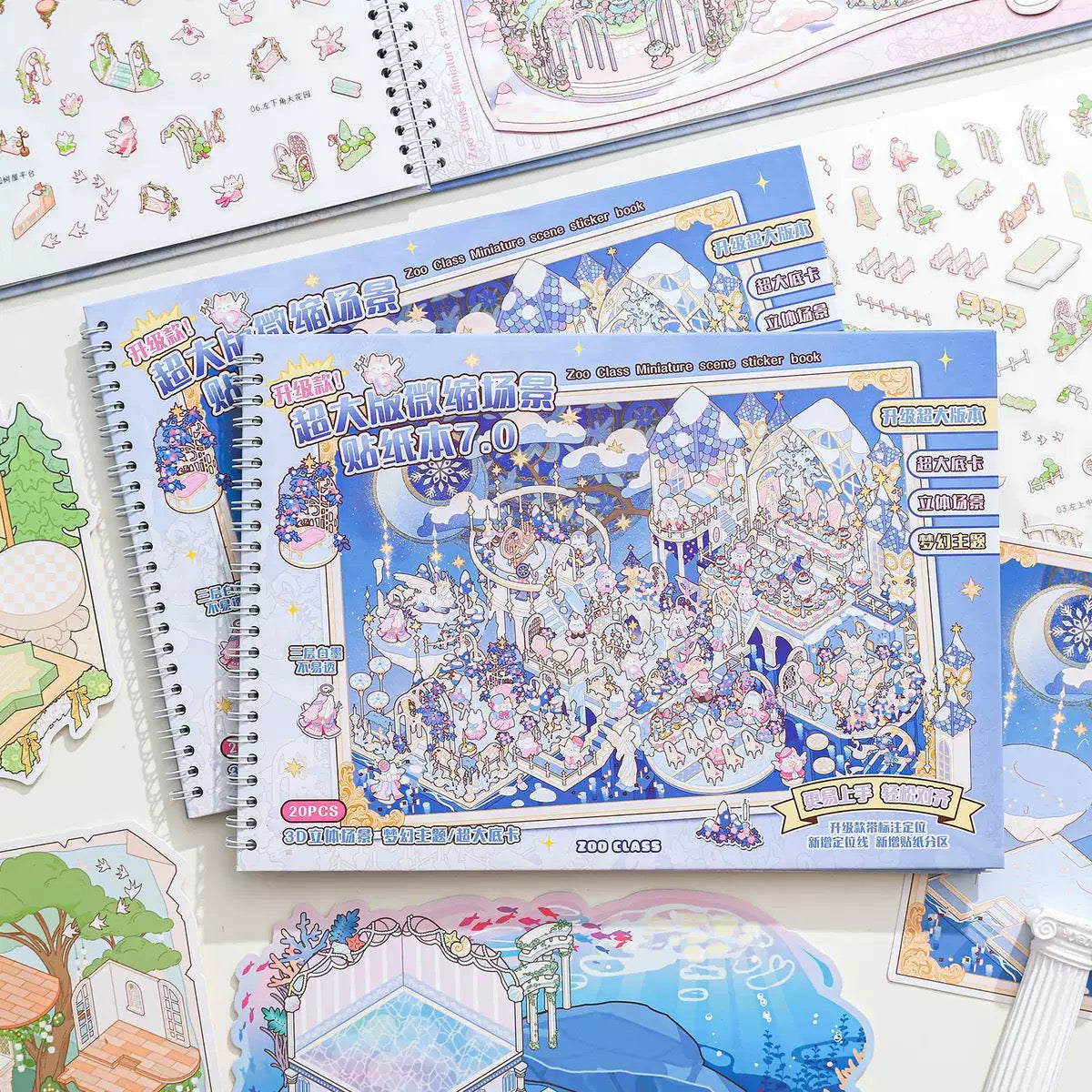 DIY miniature Scene Sticker ZHIJI Large Miniature Scene Sticker Book  Vol. 7 - L 6