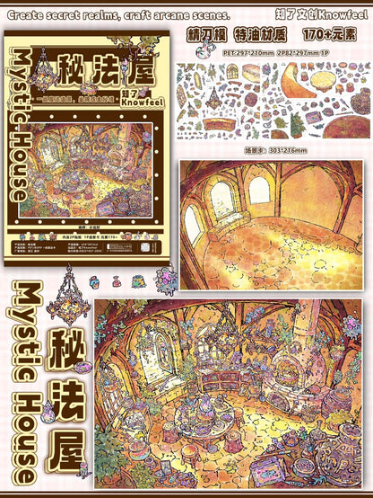 DIY miniature Scene Sticker Zen Zen Vol. 3 Worry-Free General Store Cat's house Sky Oasis House of Secrets - XL 4