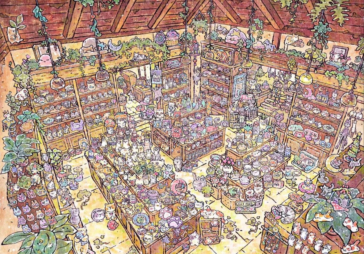 Zen Vol. 3 Worry-Free General Store Cat's house Sky Oasis House of Secrets - XL