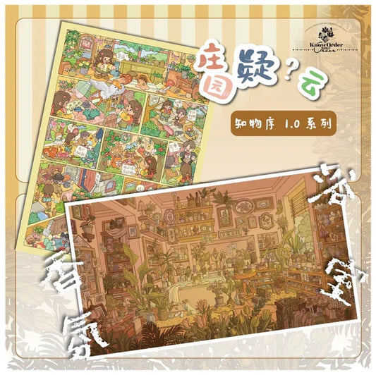 DIY mininature Scene Sticker KnowOrder Vol. 1 Manor Mystery Fragrance Bathroom - L 1