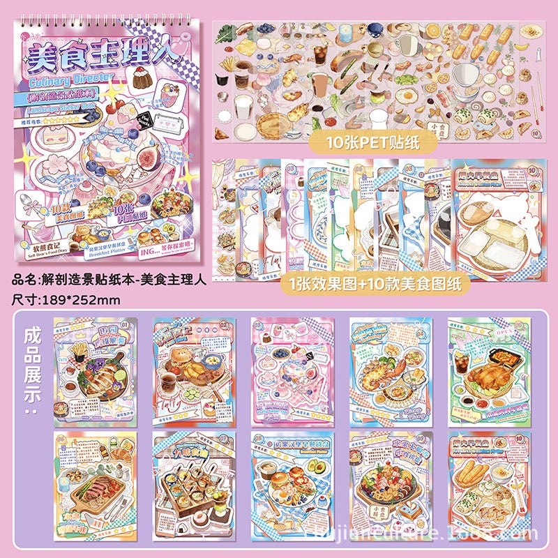 DIY miniature Scene Sticker ZIYI Food Curator Collection Food Curator Collection - L 2