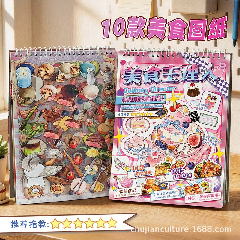 DIY miniature Scene Sticker ZIYI Food Curator Collection Food Curator Collection - L 3