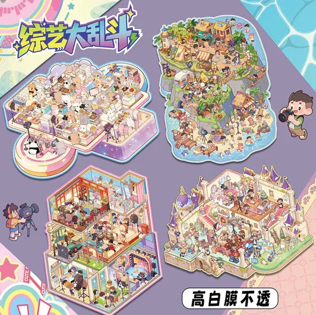 DIY mininature Scene Sticker ZIYI Variety Show Battle Royale Vol. 2 Island Partners I Am the Great Detective Rising Star Contest Taste Supreme - L 1
