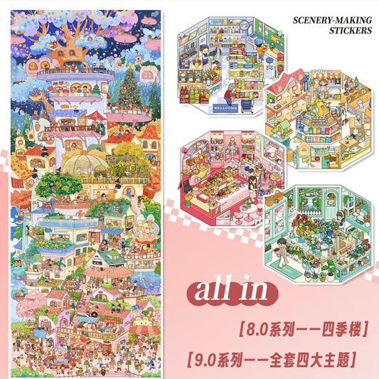 A-Guai Vol. 8 Four Seasons Pavilion - XL - JoyJollyCrafts