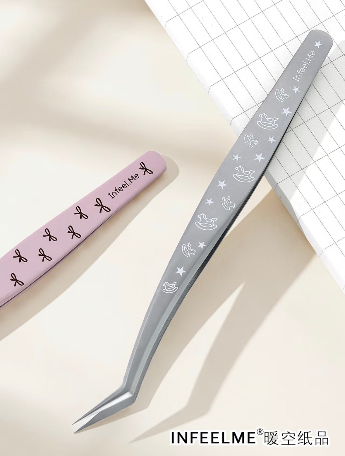Advanced Heat-Treated Tweezers Riding Dreams Bow Grassland Star - S - JoyJollyCrafts