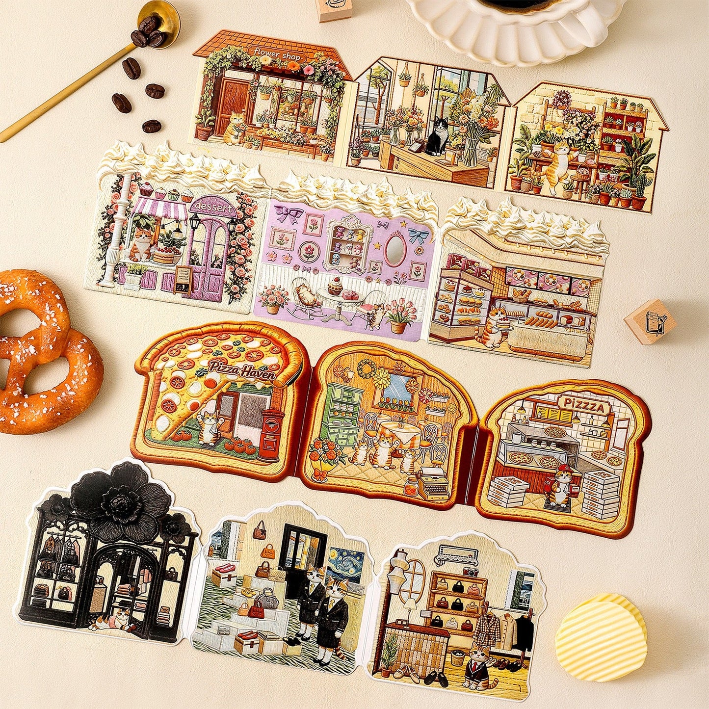 Afternoon Cottage 4-Pack Set - M - JoyJollyCrafts