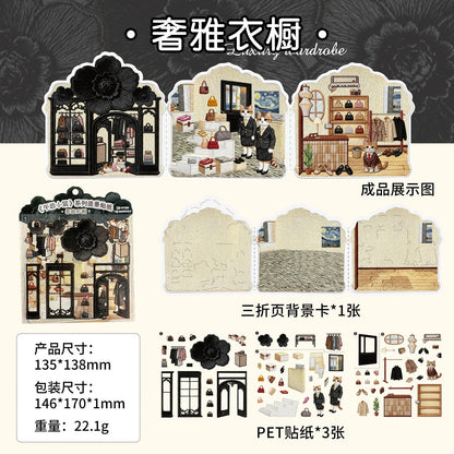 Afternoon Cottage 4-Pack Set - M - JoyJollyCrafts