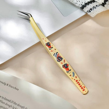 Animal Party Tweezers 2.0 Blue Dachshund Yellow Black Cat Cream Calico Cat Pink Bunny - S - JoyJollyCrafts