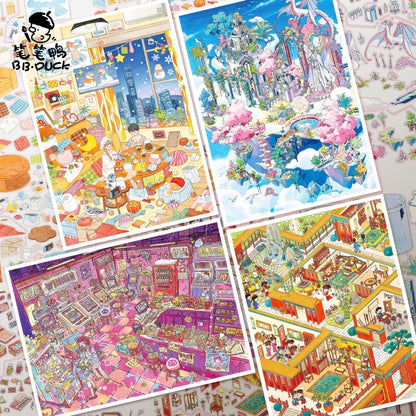 BIBIYA Vol. 10 Duck Down Street – Retro Arcade / Beijing Love Story – Winter - L - JoyJollyCrafts